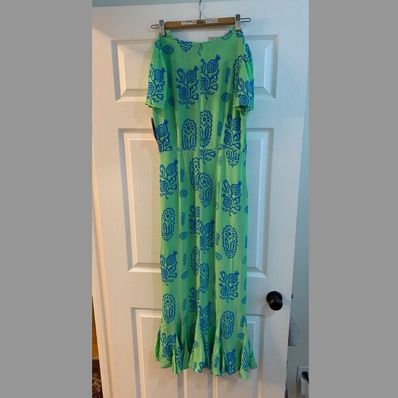 Lulani Ruffle-Hem Printed Maxi Dress - Picture 6 of 7